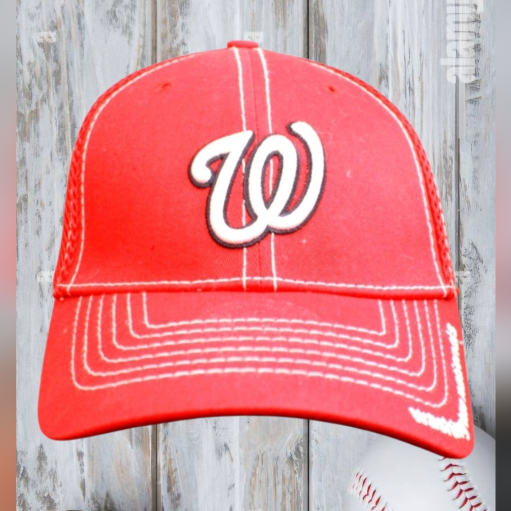 Official New Era Embordered Washington Nationals True Fitted Baseball Cap / Hat